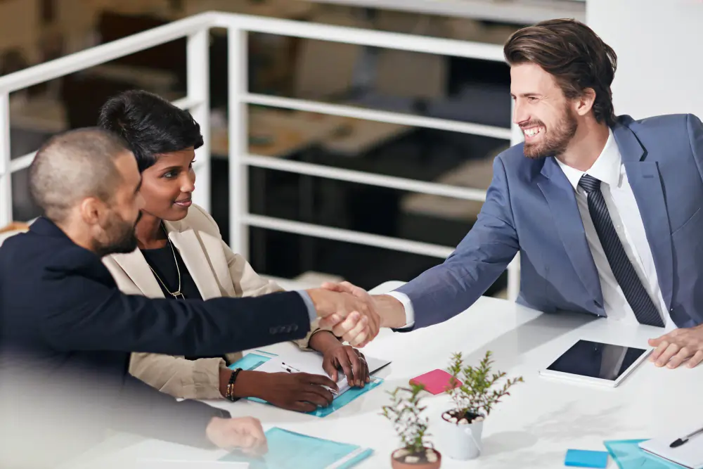 Real estate service meeting