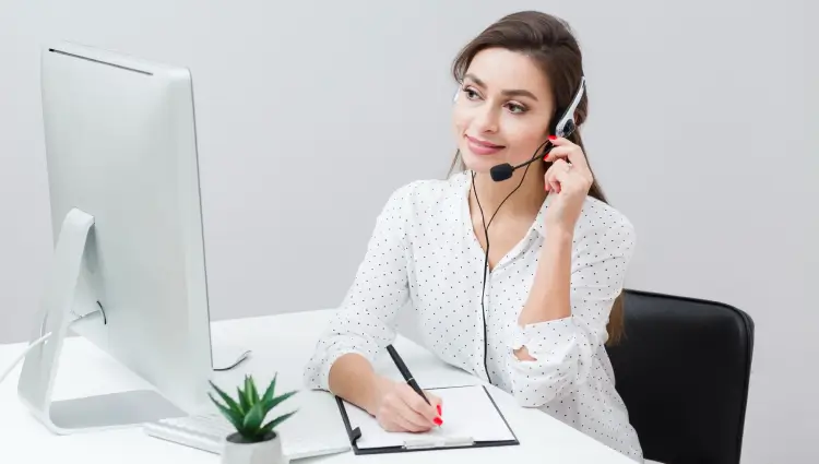 Girl with headphones