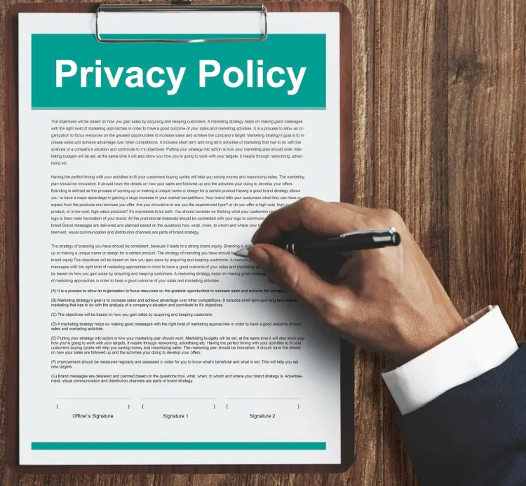 Privacy policy